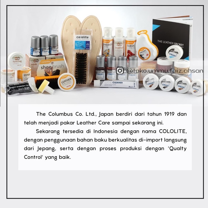 COLOLITE SNEAKER CARE Cairan Shampo Pembersih Sepatu Sneaker 75ml Premium Shoe Care Original C-015