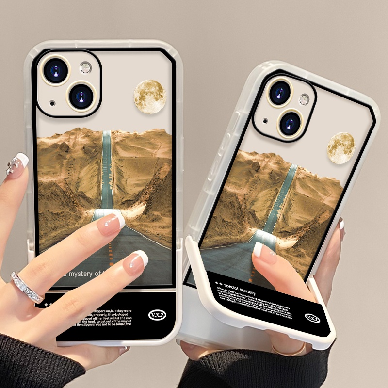 North Road Case TPU Transparan Shockproof Cover Iphone 11 12 13 Pro MAX 7 8 Plus X XR XS MAX 6 6S