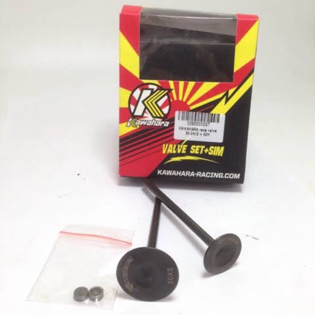 klep kawahara 30 -24  / 30 -25 batang 5 dgn/ tanpa sim klep