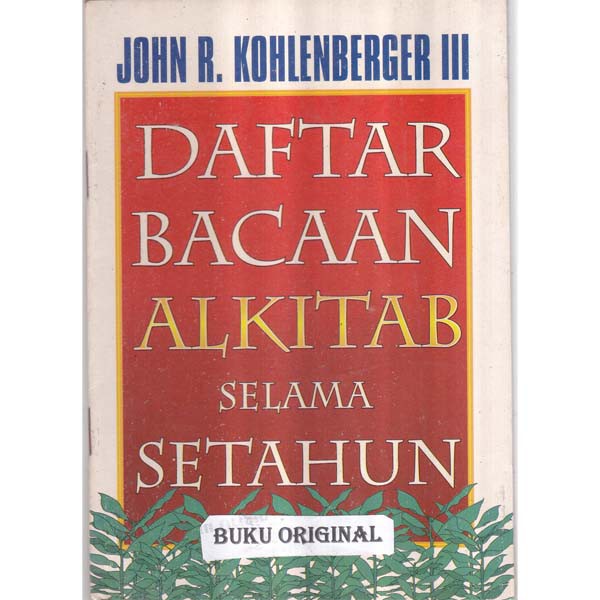 Jual Daftar Bacaan Alkitab Selama Setahun Dengan Sistematis Dan Runtut ...