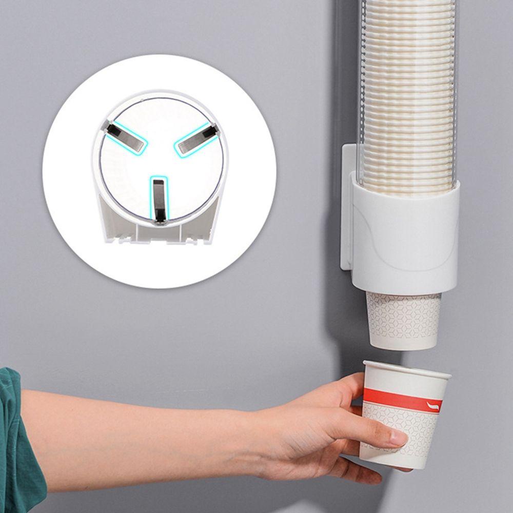 Quinton Cup Dispenser Untuk Water Dispenser Cone Atau Flat Bottom Cups Wall Mounted Plastic Automatic Cup Remover