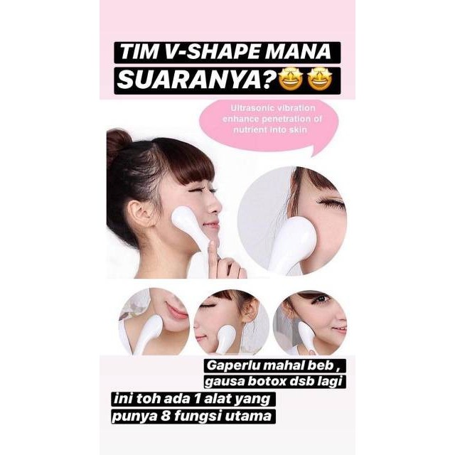 Alat Pijat Wajah Setrika / Ion Face Roller Jade Massager Skin Care Korea