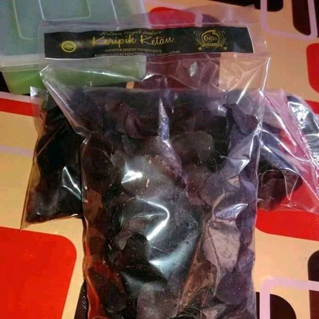 

keripik ketan hitam mentah