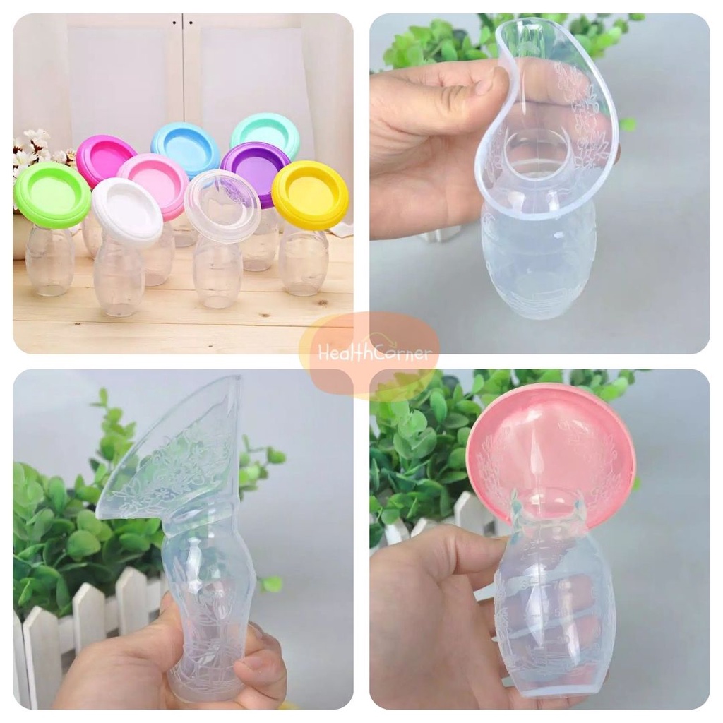 SILIKON Pompa Asi Manual | Manual Breast Pump Silicone Simple / Milk Saver / Penampung Asi