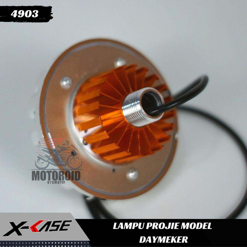 LAMPU MODEL DAYMEKER SABIT 2 MATA UNIVERSAL DEPAN MOTOR PROJECTOR