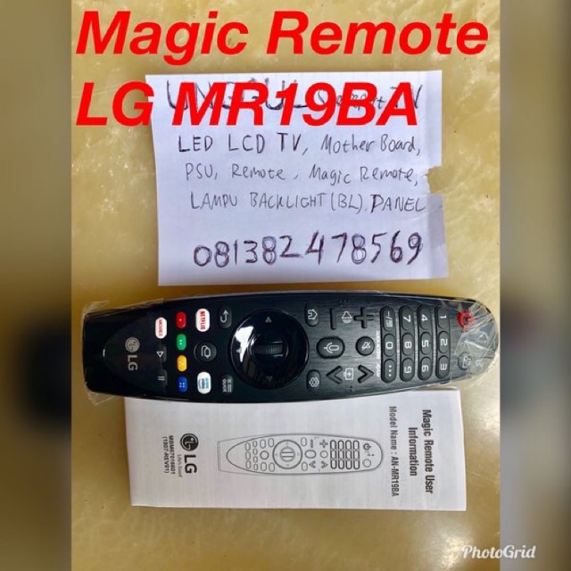 REMOTE TV LG MR 19BA MR19BA MR19 BA ORIGINAL ASLI