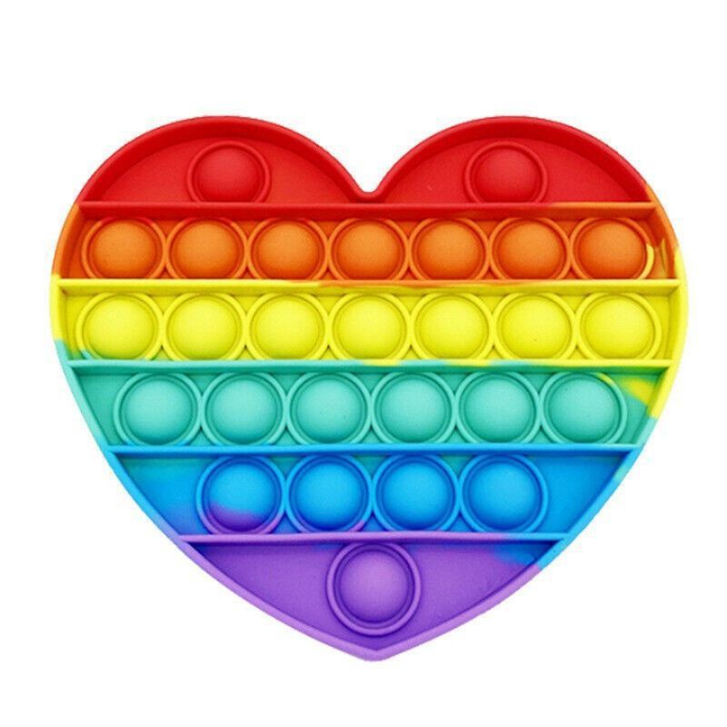 POP IT RAINBOW UNICORN AMONG US/UKURAN SEDANG 12CM-LOVE