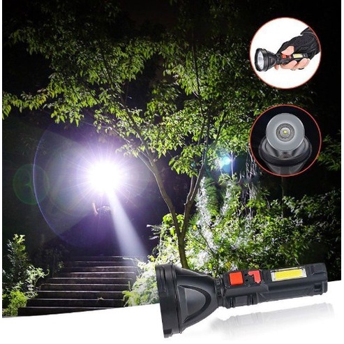 Senter L830 LED 4 MODE LED COB XPE Super Terang Plus Indikator