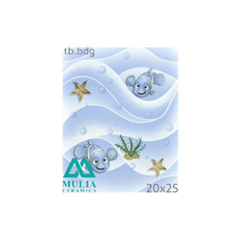 Keramik 20x25 Guppy Mulia