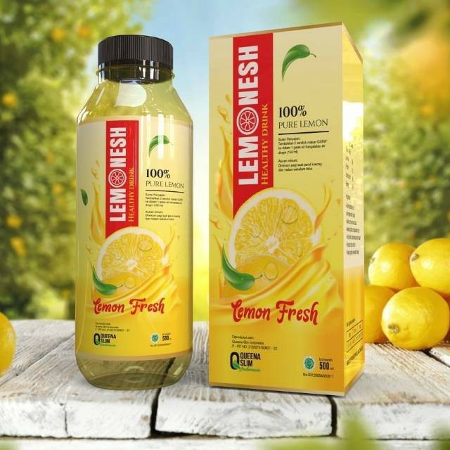 

Lemonesh Lemon Fresh Sari Lemon Murni 500ml 100% Asli Original lemon