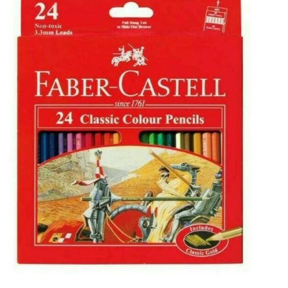 

☋ classic colour pensil/pensil warna faber-castell 24 ☂