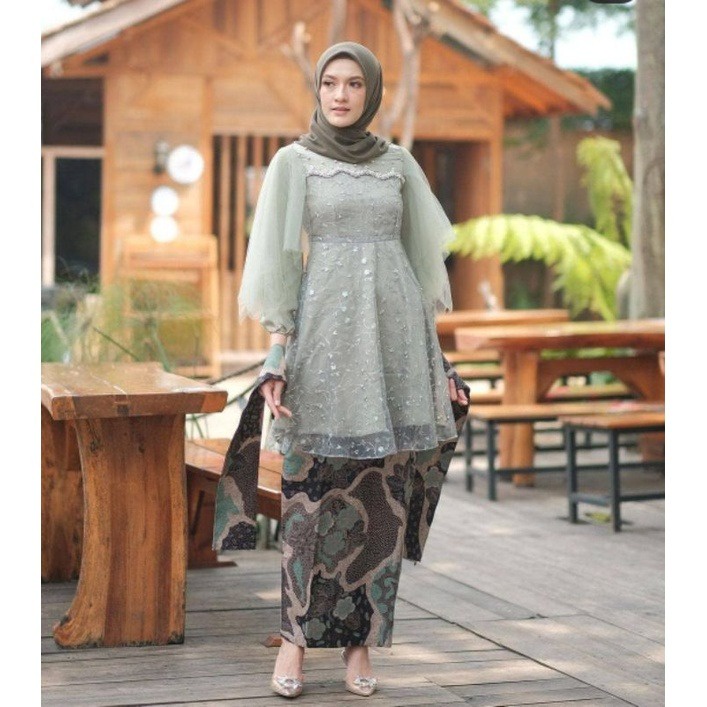 Kebaya Brukat Premium / Set kebaya Kondangan Lamaran / Kebaya brukat wisuda modern / Outfit kebaya Tunangan