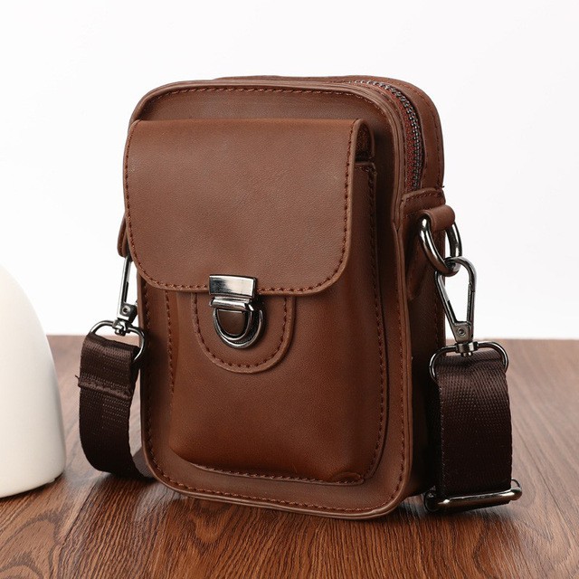 Tas Selempang Kulit Premium Tas Pinggang Hp Pria