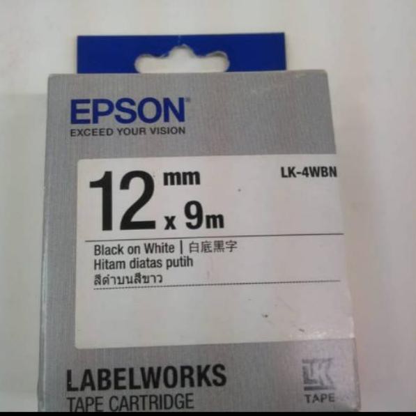 

Label epson 12x9m LK4WBN label epson black on white (ART. 07)