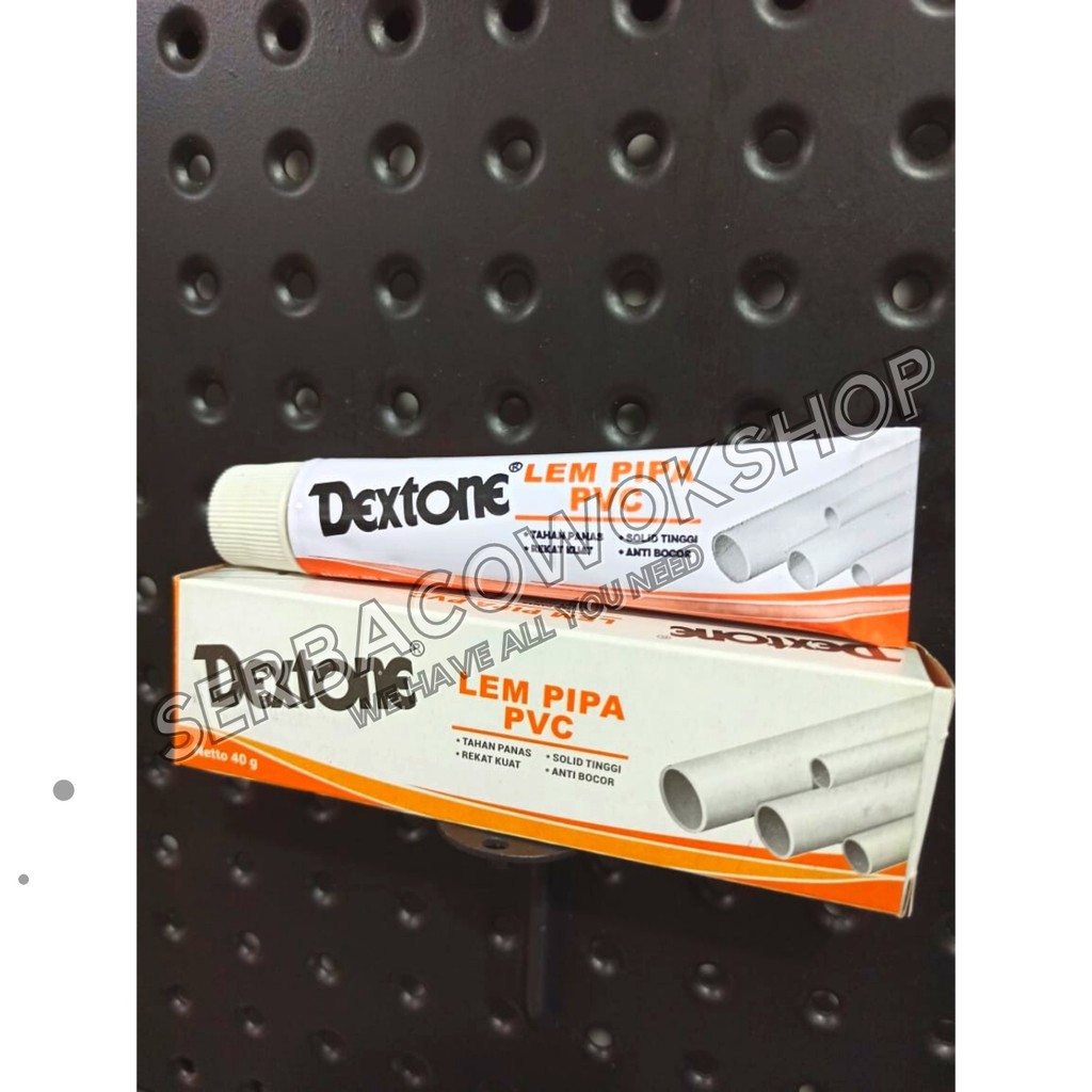 Dextone Lem Pipa PVC Paralon Original 40 Gram Lem Perekat Termurah Berkualitas