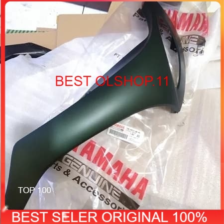 Cover sayap kanan yamaha Fino 125 original hijau doff