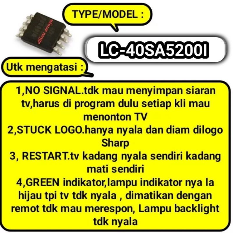 IC eprom SHARP LC-40SA5200I LC-40SA52001