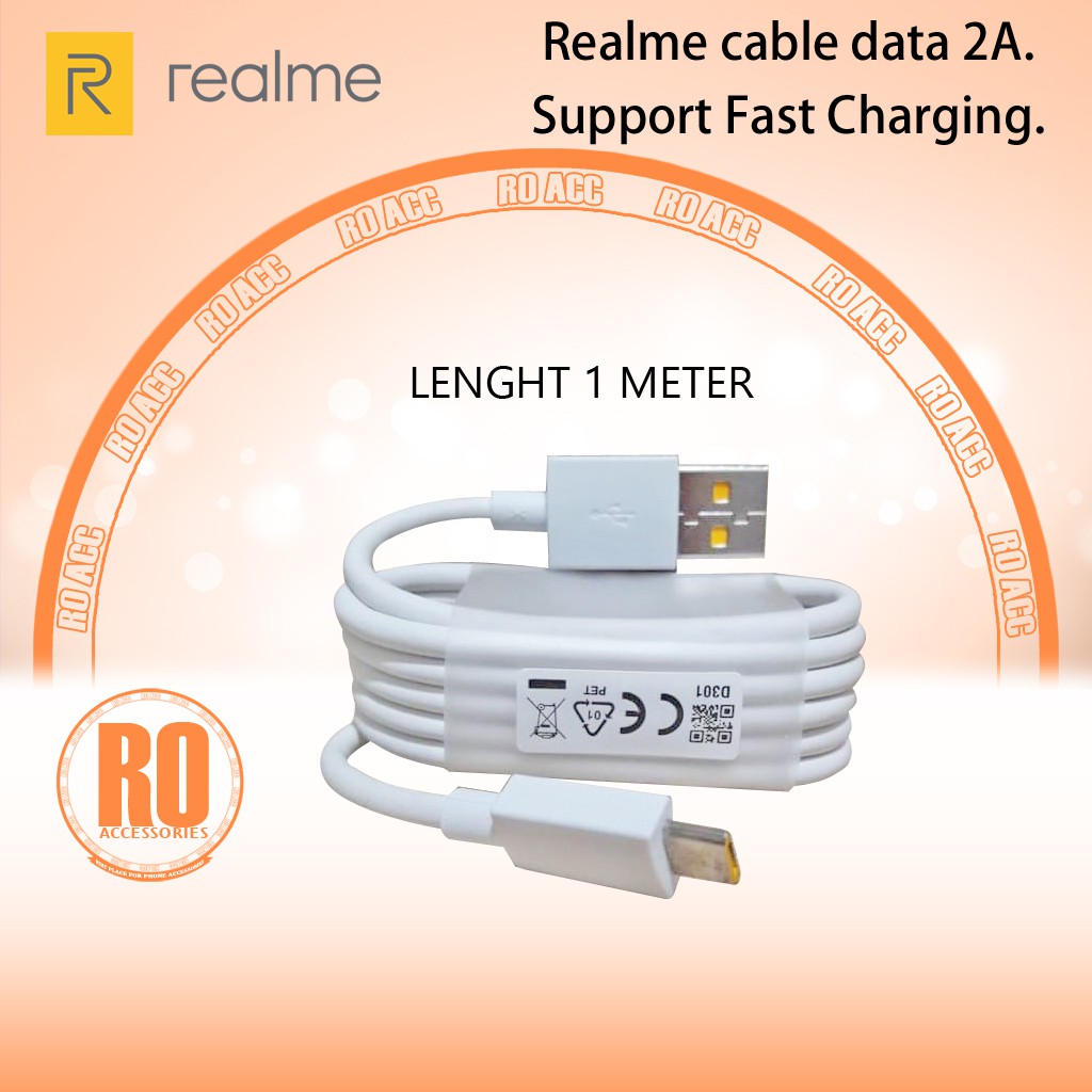 [RO ACC] MICRO USB REALME KABEL DATA MICRO USB ORIGINAL 2A