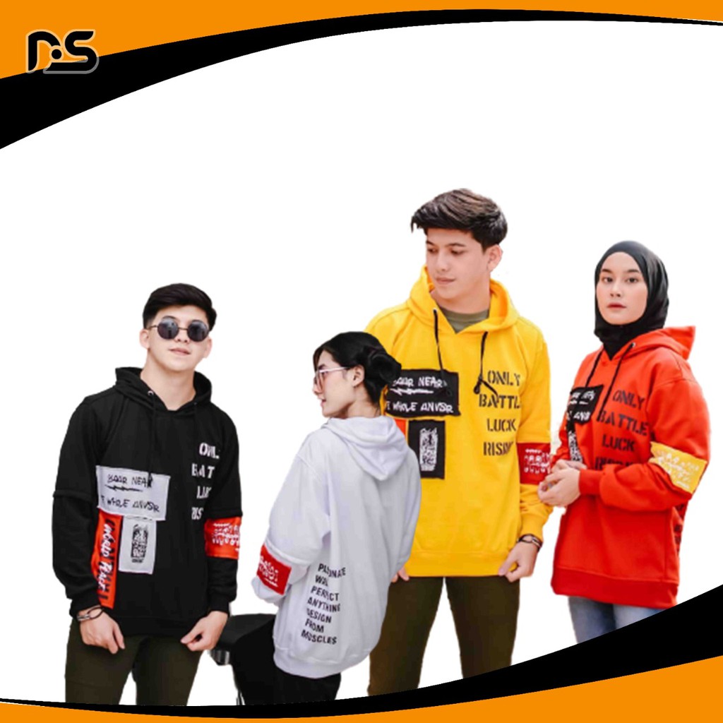 SWEATER HOODIE COUPLE ONLY BATTLE LUCK RISING