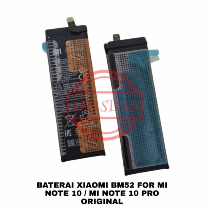 Battery Baterai Batre Xiaomi Mi Note 10 / Mi Note 10 Pro BM52 Original