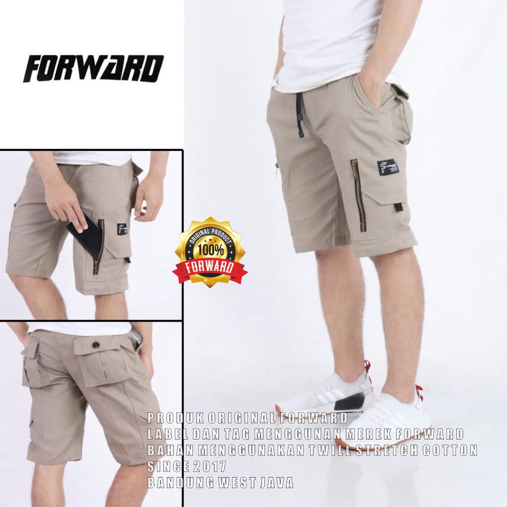 Forward Celana Pendek Wofen Cargo Reguler Panjang Nyantol Premium Forwardshop Lanzclothing