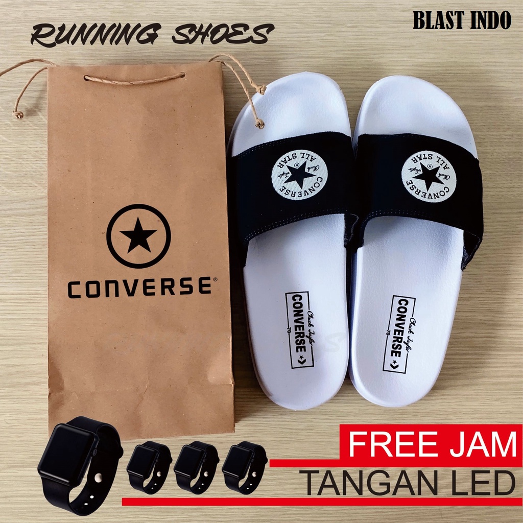 Sendal Pria Converse03 PREMIUM Sendal Slop/Sendal Jepit/Sendal Flip Flop/Sandal Pria/Sendal Slip On/