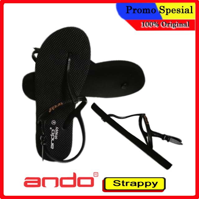 Sandal Jepit Tali Ando Strappy 02 Original Kualitas Import Model Terbaru Aneka Warna Sandal Wanita