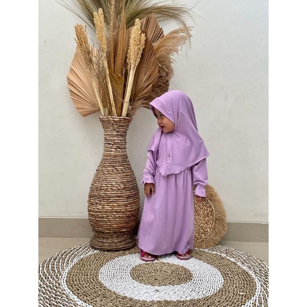 Haura Baju Gamis Anak Set kerudung