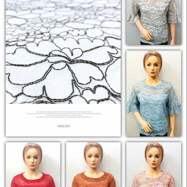 Bluse kebaya brokat bangkok