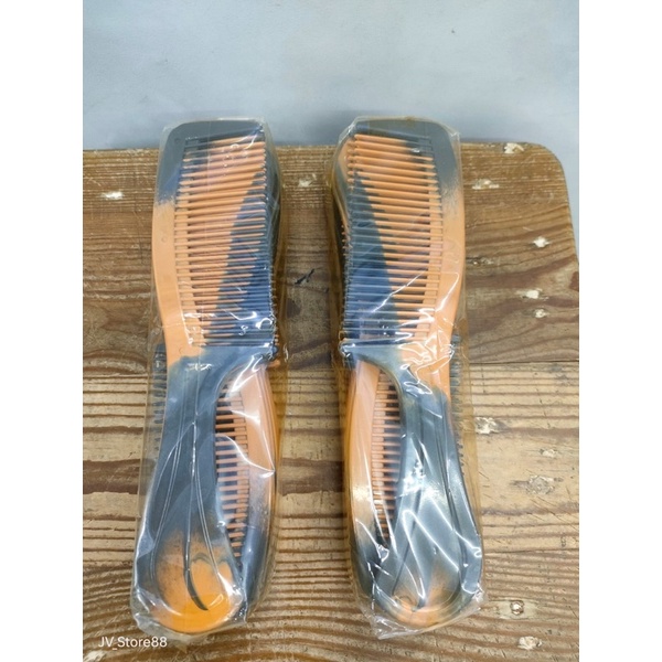 Sisir Rambut Twin Lurus Panjang Coklat combinasi/Sisir Coklat panjang 20cm