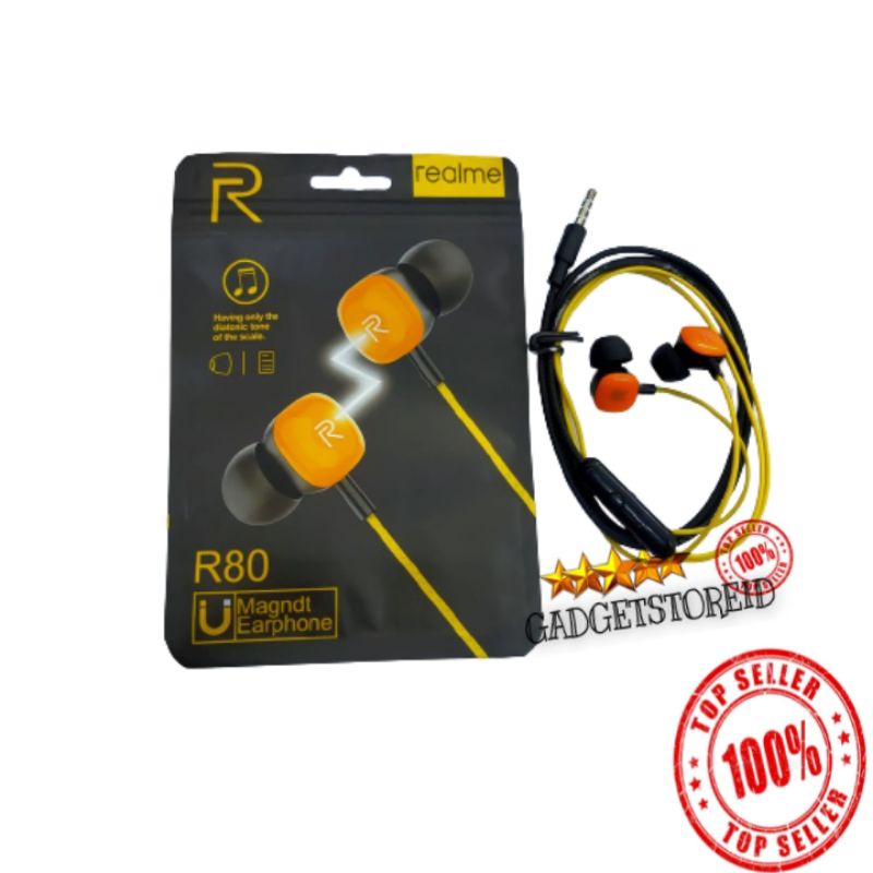 GG - Headset handsfree earphone REALME R80 Realme buds 2 Feel The Real Bass headset handsfree earpho