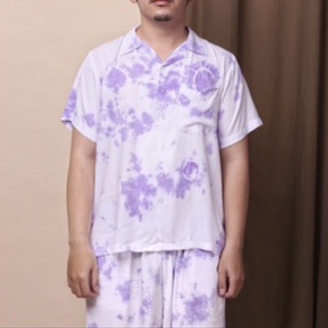 Kloud Studio Tie Dye Shirt / KENJI LAVENDER SHIRT