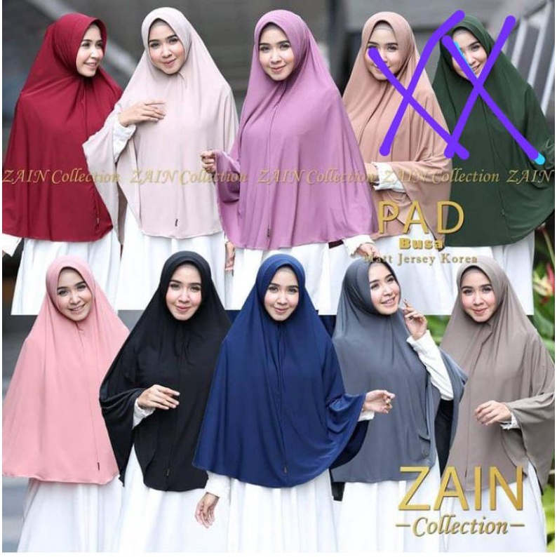 Hijab Bergo Instan Jumbo uk XL/chr dan Alesha