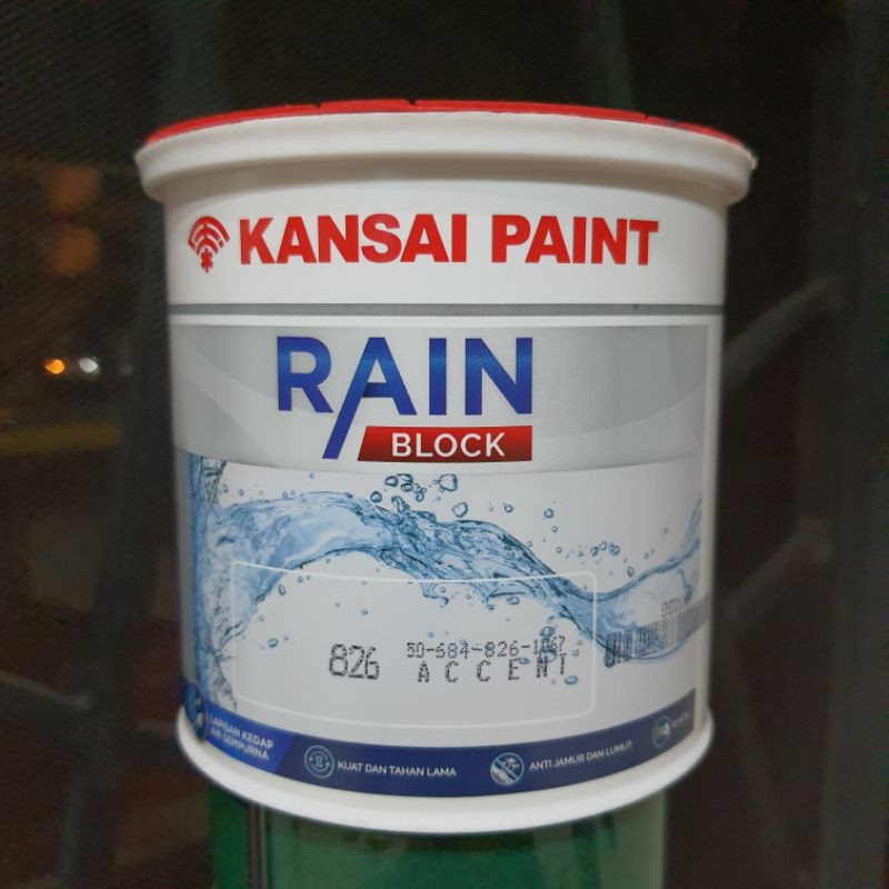 Cat Kansai Rain Block 20 kg request warna / cat air tembok dinding luar eksterior exterior waterproo