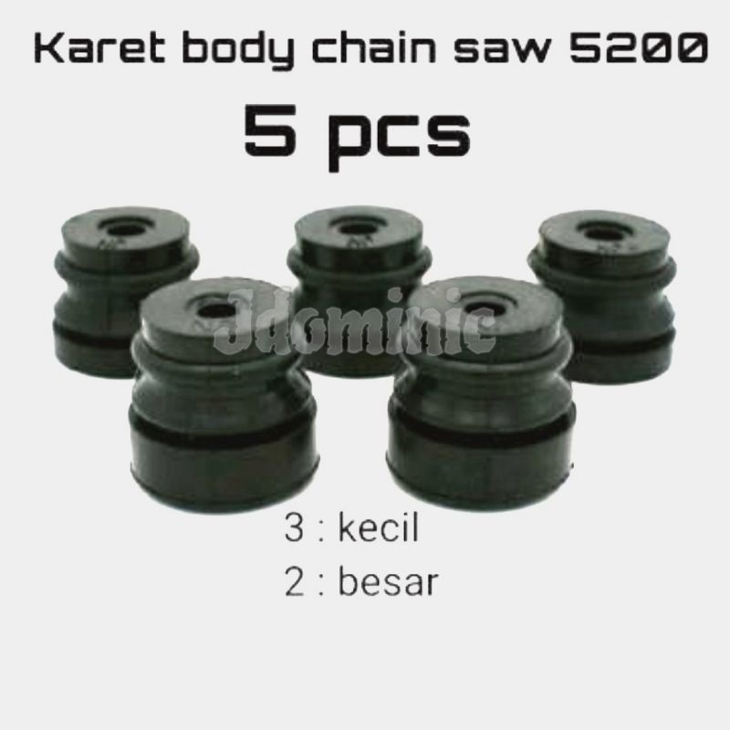 karet damper chain saw 5200 5800 peredam body anti getar getah rubber mounting monting redam dudukan