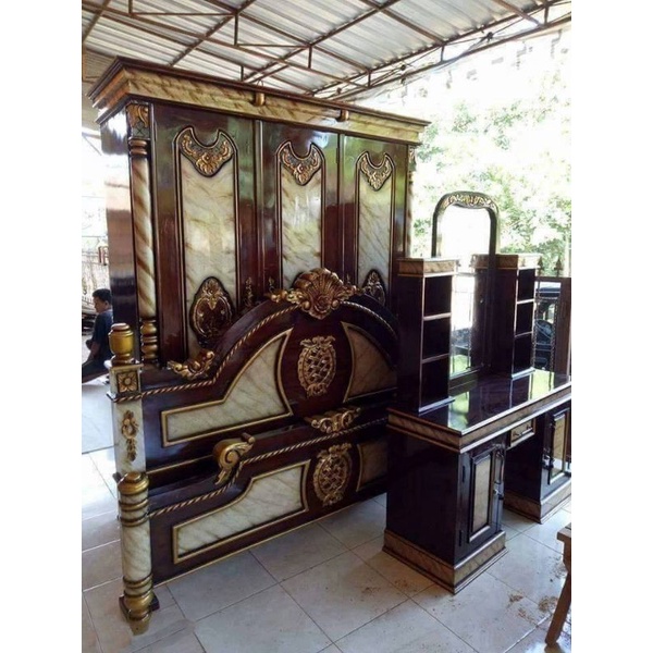 set kamar furniture jati