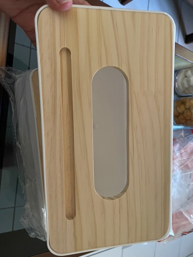 Kotak Tisu 2in1 /tissue Box Persegi Panjang / Tempat Tissu Dengan Slot Handphoe Premium