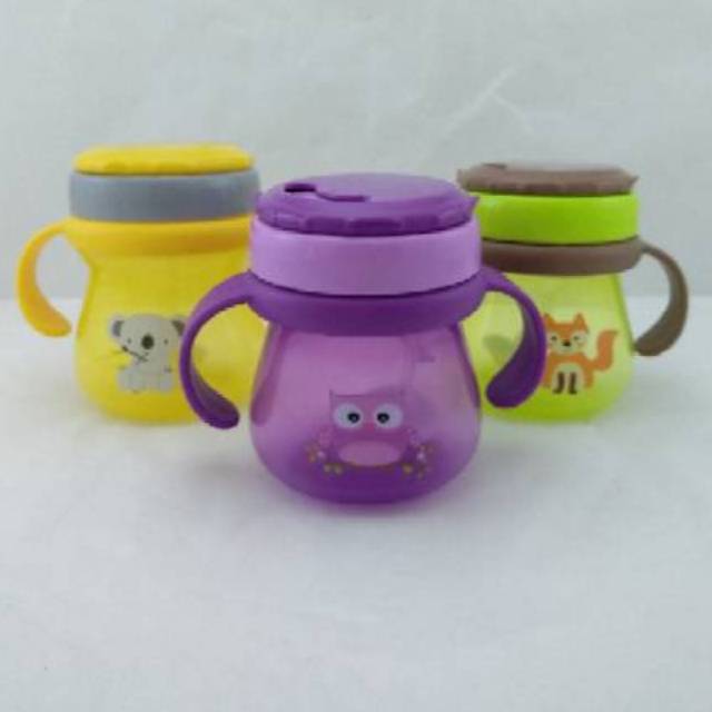 Botol Minum Sedotan Baby Safe JP019  /  Baby Safe Training Cup With Straw JP019