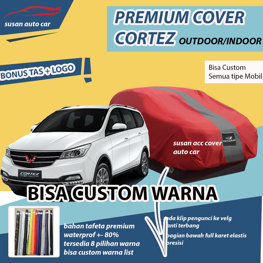 Outdoor Premium Body Cover Mobil Cortez Sarung Mobil Wuling Cortez Waterproof anti air Mantel Mobil