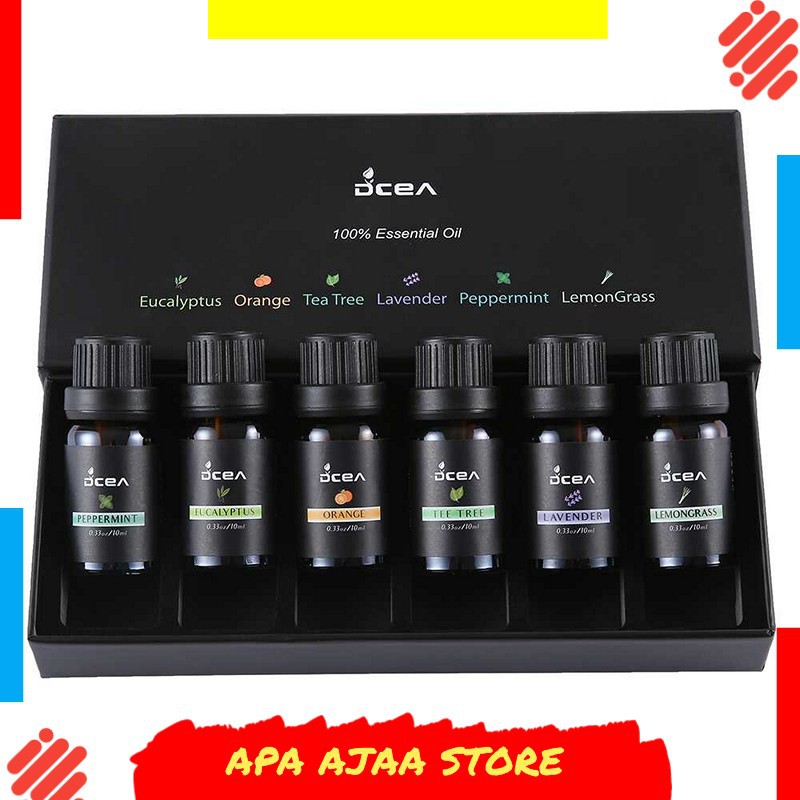 DCEA Minyak Aromatherapy 6 in 1 Essential Fragrance Oil 10ml - RH-36