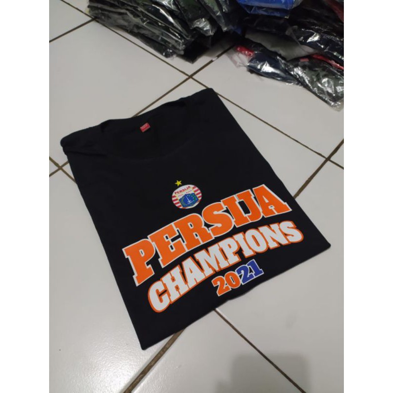 Kaos Persija Jakarta Champions piala Menpora 2021 / Kaos baju persija Jakmania juara