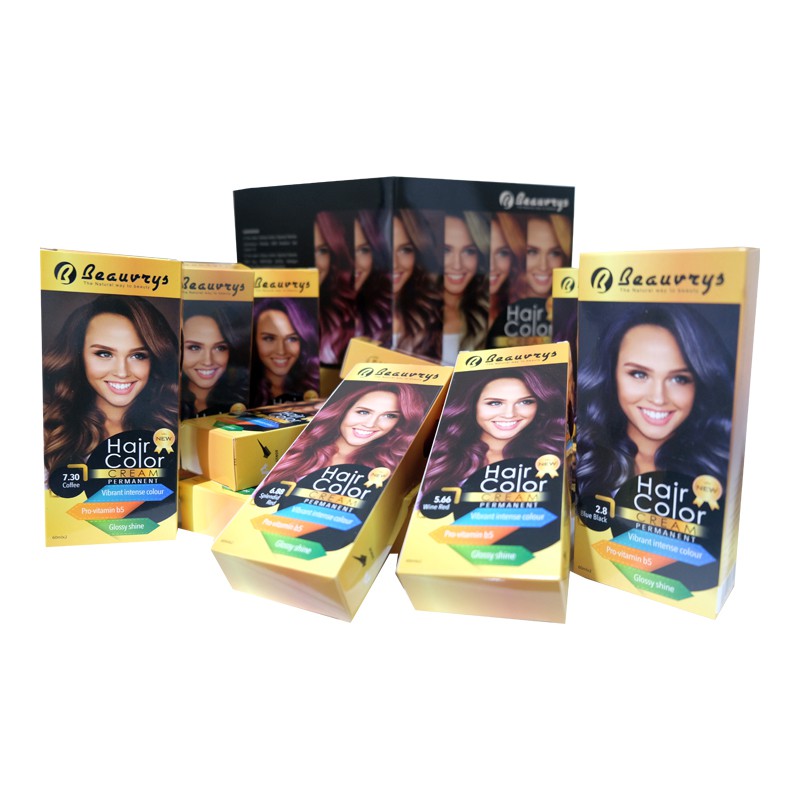 Beauvrys Hair Color Cream (Choose Color) - Hair Color/Cat Rambut