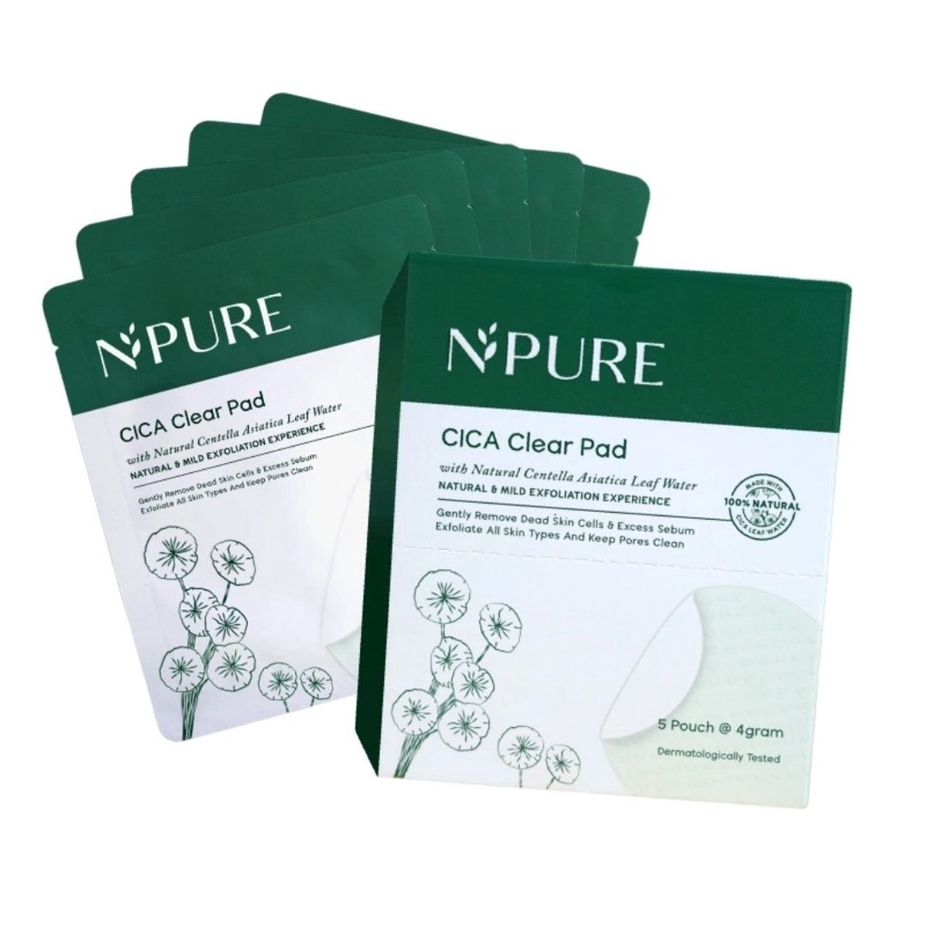 NPURE  CICA CLEAR  PAD  5 POUCH (SACHET) 4g