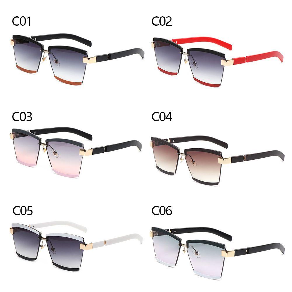 Lily Oversized Square Sunglasses Gradient Candy Color UV400 Shades