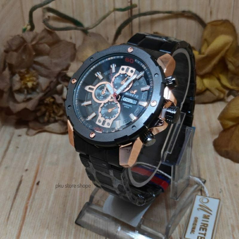 JAM TANGAN PRIA MIRETE 8879 WATER RESISTANT TERMURAH JAM TANGAN IMPORT PRIA TERBARU jam tangan cowok mirete