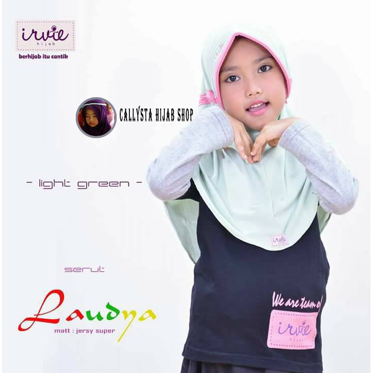 Hijab Irvie - "Jilbab serut LAUDYA kids"