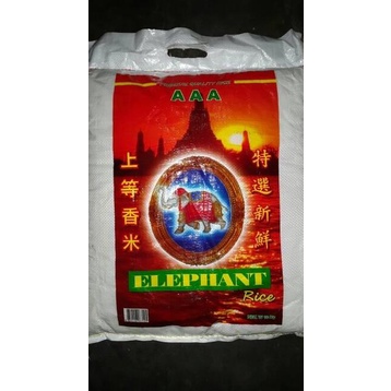 

Beras Putih Thailand Nasi Pulen Cap Elephant / Gajah 10Kg Supplier