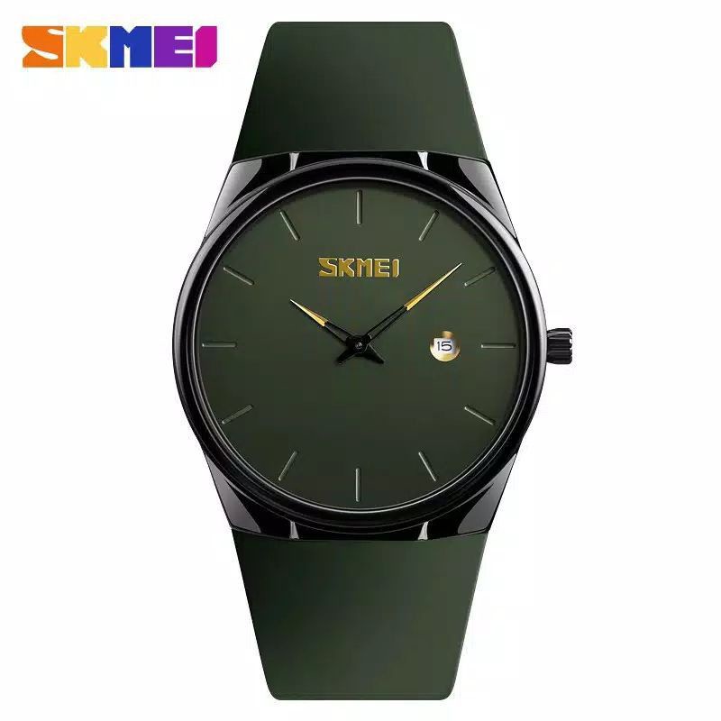 (Cod)Jam Tangan Pria Skymeii Tanggal Aktif Strap Rubber/Karet(Dikirim Jakarta)