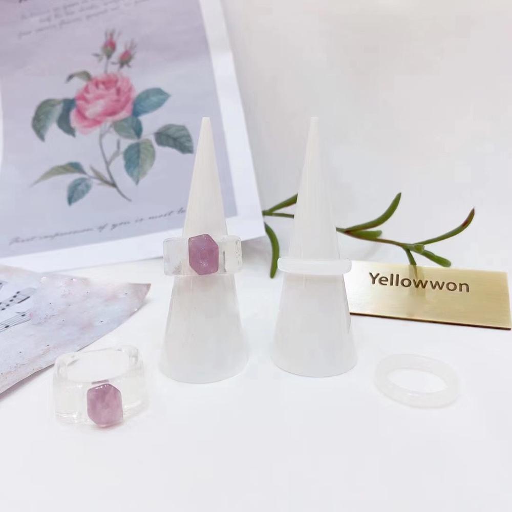 Mxbeauty Set Cincin Resin Korea Lucu Permen Warna Manis Perhiasan Fashion