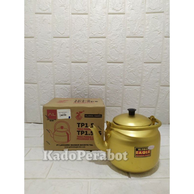 Teko cor eagle  TP 1.5 - teko masak air - teko jadul kuning - teko emas